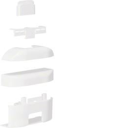 Hager ATA122089016 Pièce en T pour mini goulotte ATEHA, 12x20 mm, blanc signalisation