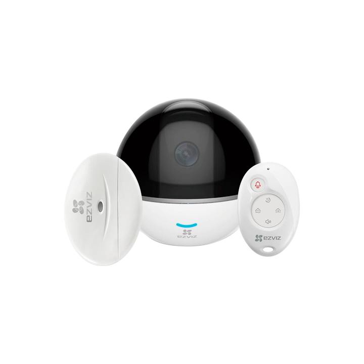 EZVIZ EZ-C6T-RF Cámara IP PTZ de 2MP con PoE y Wi-Fi, 1080p, lente de 4 mm, IR de 10 m, interior
