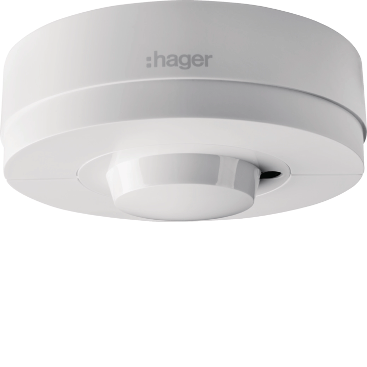 Hager EE883 High-Frequency Motion Sensor 360° Ceiling Mount, White