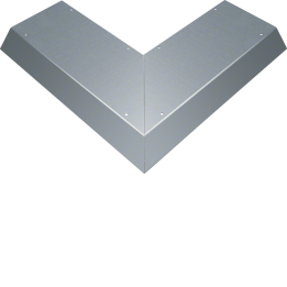 Hager AKBA2500701 Couvercle aveugle coin extérieur 90° pour goulotte AK 250x70mm
