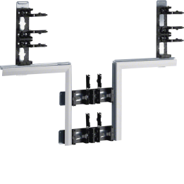 Hager BKIS251308D9016 Pièce en T pour goulotte de câbles en acier BKIS 25, blanc
