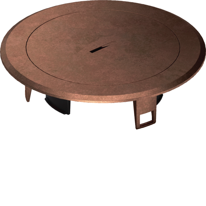 Hager BSR02MTK Metal Tube Cover for BSR02, Copper-plated