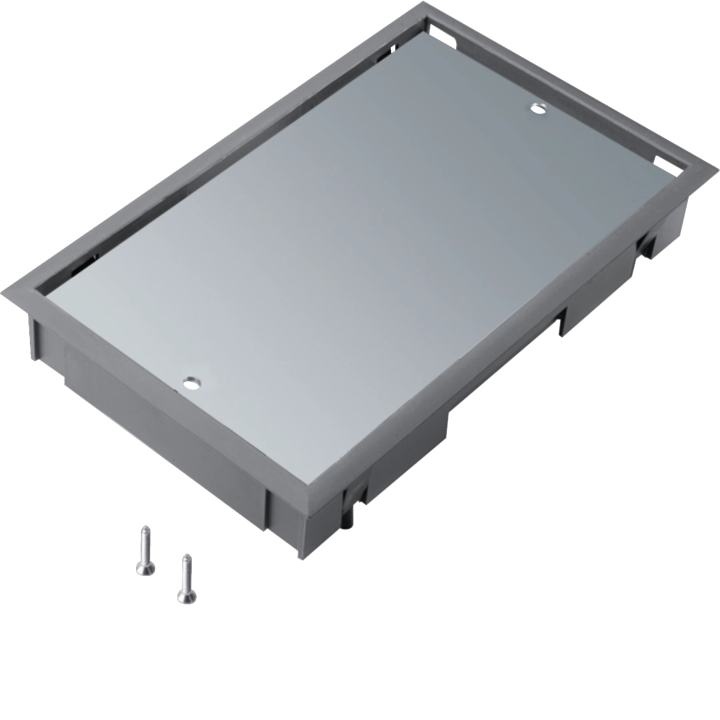Hager BDE04057011 Cache moteur aveugle E04 pour sol 5 mm