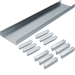Hager AKU1500402 Base de goulotte au sol double face 150x40 mm