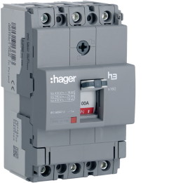 Hager HDA100L MCCB 3P 100A 18kA