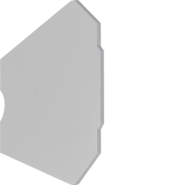 Hager KWE26G Endplate for KXA04VB, KXA04LX
