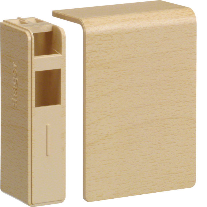 Hager SL200556D3 Embout pour goulotte de câbles, 56 x 56 mm, gris