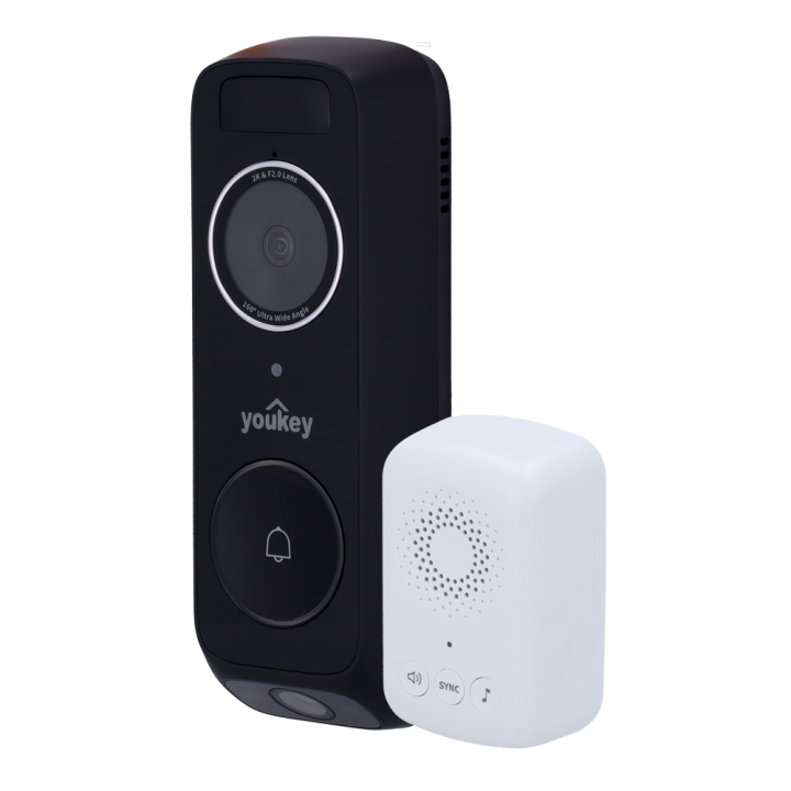 YOUKEY YOK-DB312 Sonnette vidéo intelligente 3MP Wi-Fi