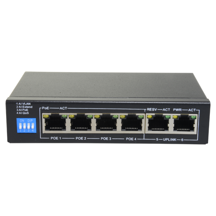 SAFIRE SF-SW0604POE-60 5-Port Managed PoE Switch 60W