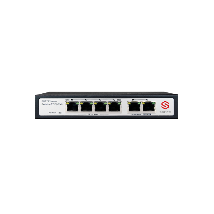 SAFIRE SW0604POE-60W 5-Port Managed PoE Switch 60W