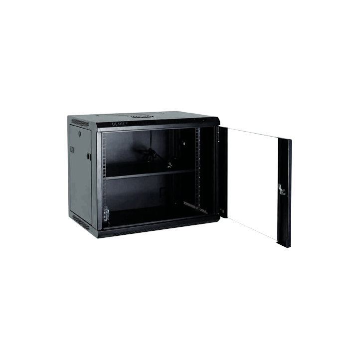 MARCA BLANCA RACK-6UN-6D 19" 6U Wall-Mount Network Rack with Tempered Glass Door