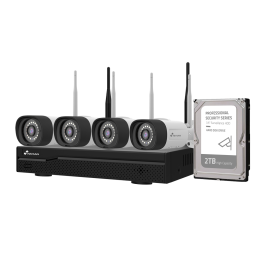 NIVIAN RETAIL NV-KIT1630W6-4CAM-2TB Kit 4 cam IP 2 To HDD