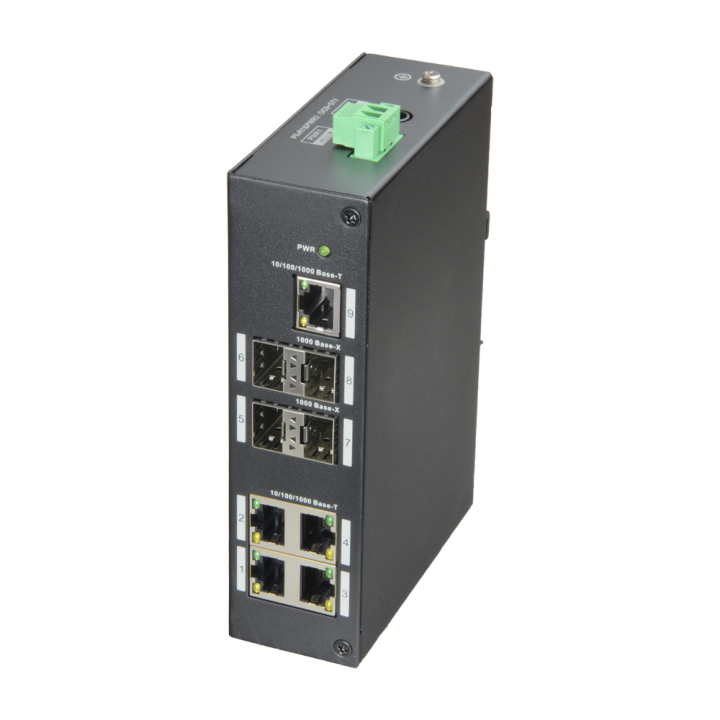 X-SECURITY XS-SW09-GF-DIN 5-Port Gigabit PoE+ Managed Switch