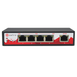 SW0504POE-GIGA-65W Managed Gigabit PoE+ Switch 5-Port (4 PoE) 65W