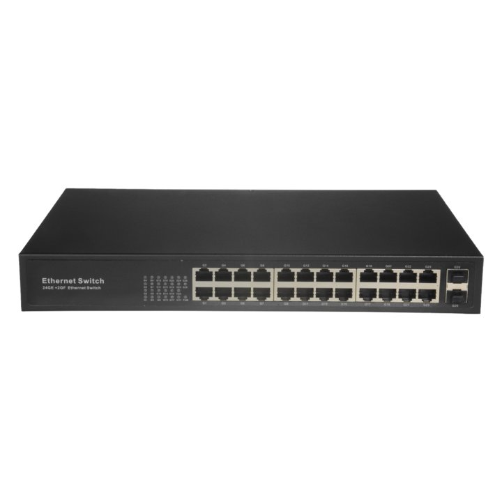 SAFIRE SW2624GT-2GF Managed Gigabit PoE Switch, 21 Ports, 2 SFP Uplinks