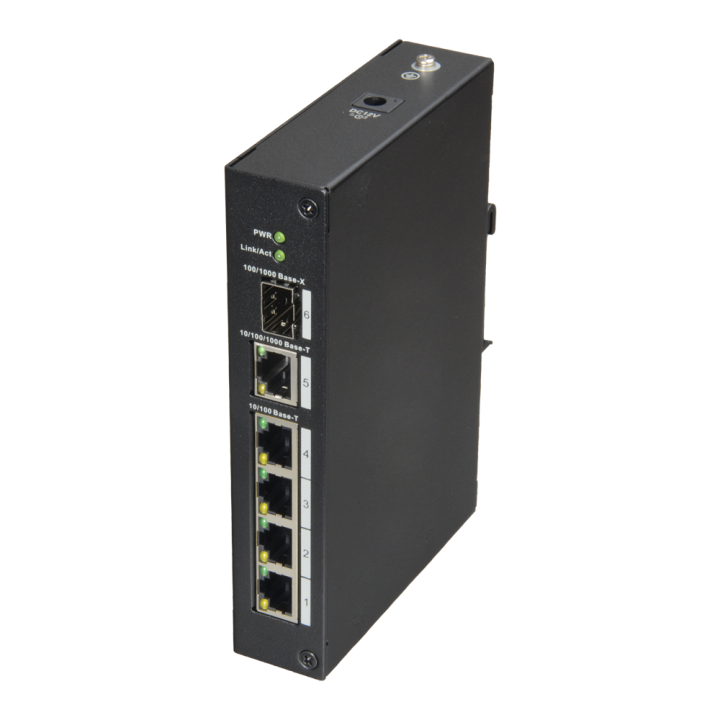 X-SECURITY XS-SW06-DIN Switch PoE Gigabit gestito 5 porte