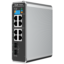 REYEE RG-NIS2100-8GT2SFP-HP Managed Gigabit PoE Switch – 8 PoE+ Ports, 2 SFP Uplinks, 240 W Budget