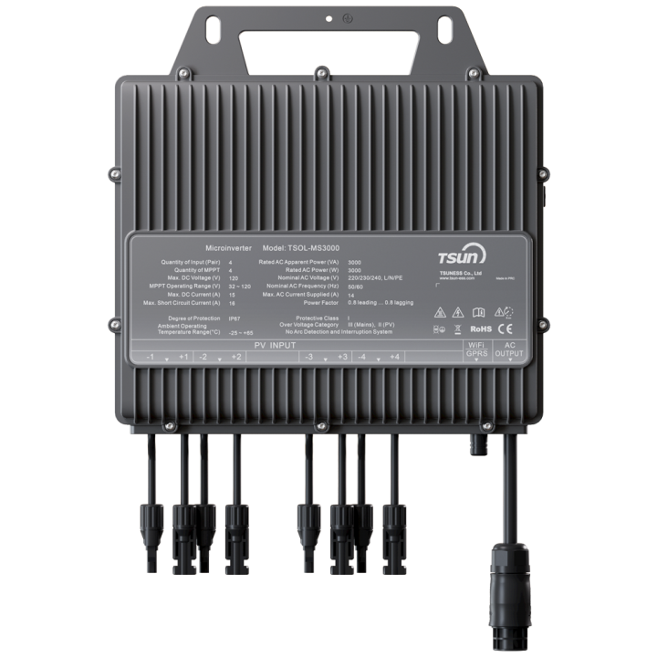 TSUN TSOL-MS3000 3000W Micro-onduleur Réseau Monophasé