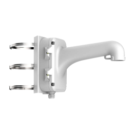 Hikvision DS-1604ZJ-POLE Soporte de montaje en poste para cámaras bullet, aluminio, blanco