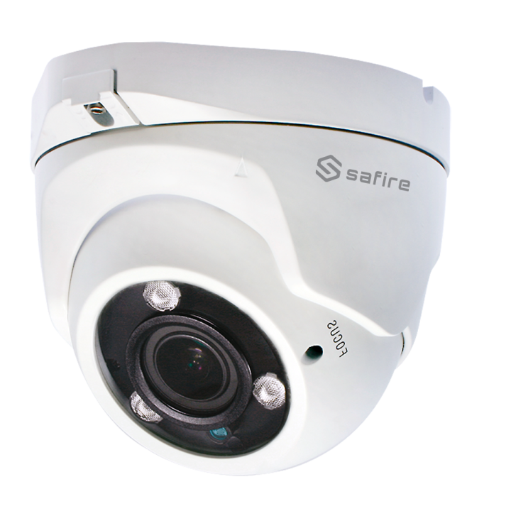 Cámara domo SAFIRE SF-T957V-3KE IP PTZ de 5 MP con lente varifocal de 2,7-13,5 mm, IR de 40 m, IP66, PoE
