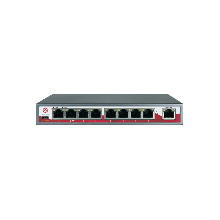 SAFIRE SW0908POE-120W 5 porte PoE 120W