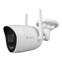 SAFIRE SF-IPB025HA-2PW Caméra IP extérieure Bullet avec PoE, Wi-Fi, objectif 2,8 mm, IP66, micro intégré, microSD jusqu'à 256 Go