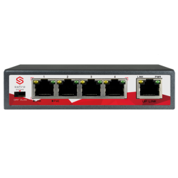 SAFIRE SW0504POE-65W 5-Port Gigabit Managed PoE+ Switch (4 PoE, 65W)