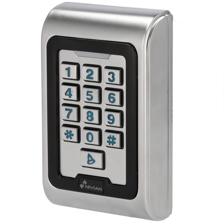 NV-ACCESS-PIN-RFID-W Outdoor RFID Access Control Keypad by NIVIAN RETAIL