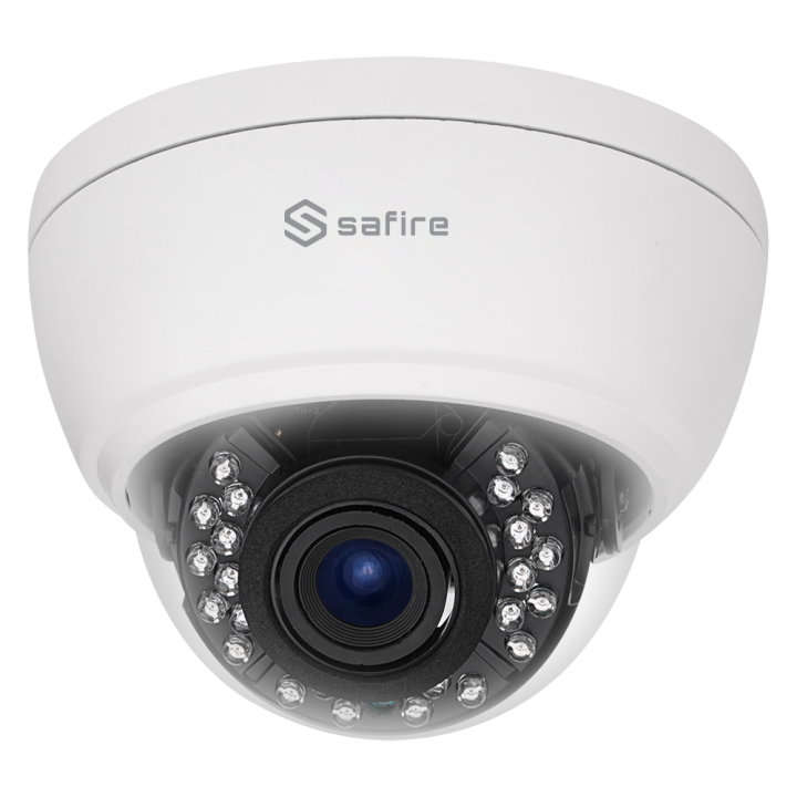 SAFIRE SF-D936ZS-5P4N1 Caméra dôme PoE IP67 5MP avec objectif à focale variable 2,7-13,5 mm et 30 m IR