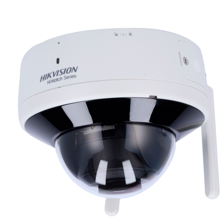 HIWATCH HWI-D222H-DW Cámara IP domo para interiores de 2 MP con Wi-Fi, PoE, IR 30 m, micrófono incorporado