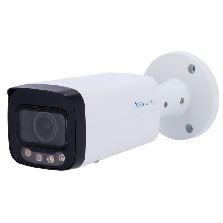 X-SECURITY XS-IPB829ZA-8P-DL-WIZ 4MP Bullet IP Camera with Wi-Fi, PoE, IP67, 60m IR