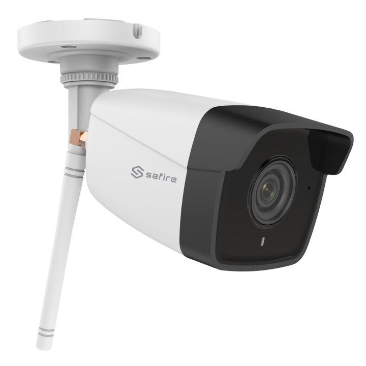 SAFIRE SF-IPB022HA-2EW Caméra Bullet IP/PoE IP66 avec objectif 2,8 mm, micro intégré et emplacement microSD