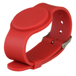 CARDCUBE MF-BAND-ADJ-R Adjustable RFID Wristband (13.56 MHz, MIFARE)