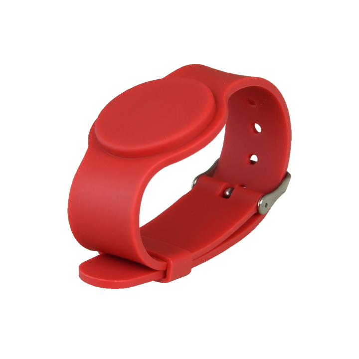 CARDCUBE MF-BAND-ADJ-R Adjustable RFID Wristband (13.56 MHz, MIFARE)