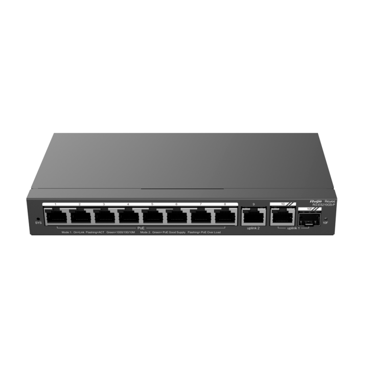 REYEE RG-ES210GS-P Managed PoE+ Switch, 5-Port Gigabit, 65W