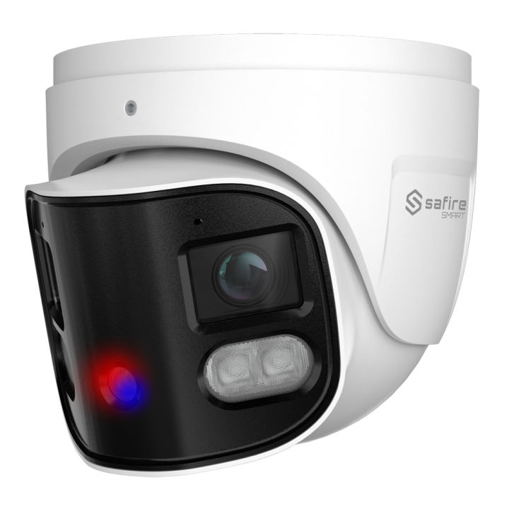 SAFIRE SMART SF-IPT180A-8I1-SL 8MP Turret IP Camera, PoE, Wi-Fi, IP66, 2mm Lens, IR 30m