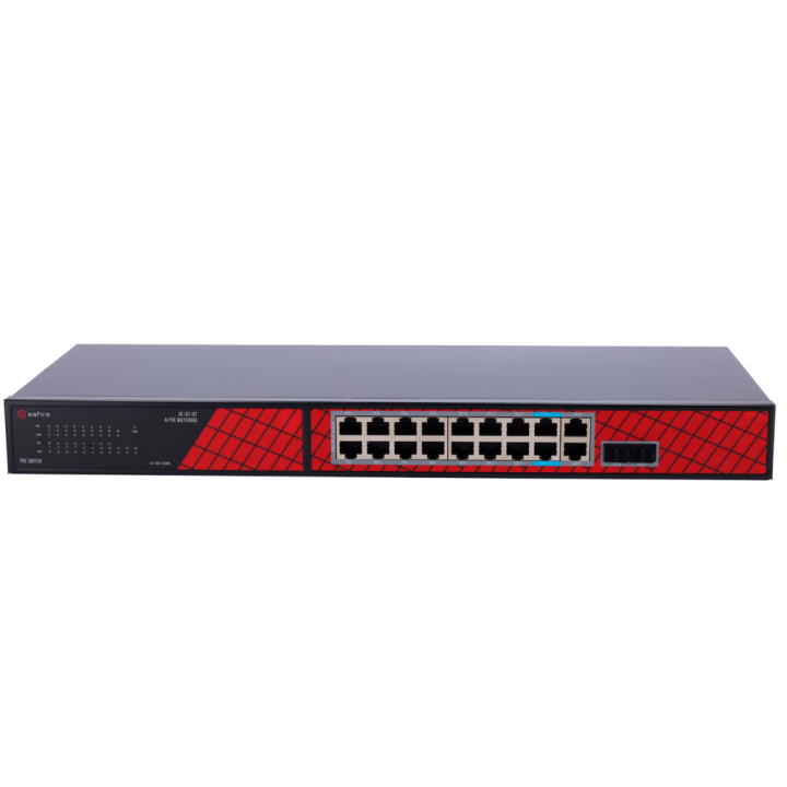 SAFIRE SF-SW2016HIPOE-GF-240 11-Port Gigabit Managed Switch