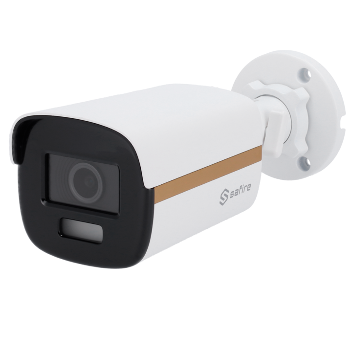SAFIRE SF-B025CW-8U-POC Caméra IP PTZ 8MP avec objectif 2,8 mm, IP67, 40 m IR et lumière blanche, WDR 120 dB