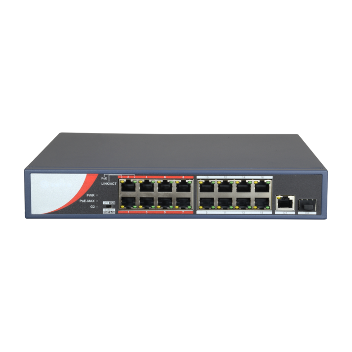 SAFIRE SF-SW1816POE-135 Managed PoE Switch 11 Ports 100Mbps 135W
