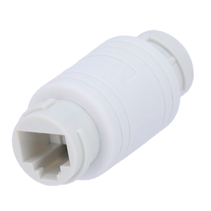 MARCA BLANCA CON-RJ45-S-W Connecteur Jack Keystone RJ45 Blanc