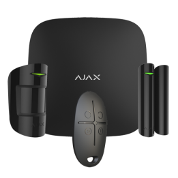 AJAX AJ-HUBKITPLUS-B Smart Home Gateway, Wi-Fi, 230V AC, Black