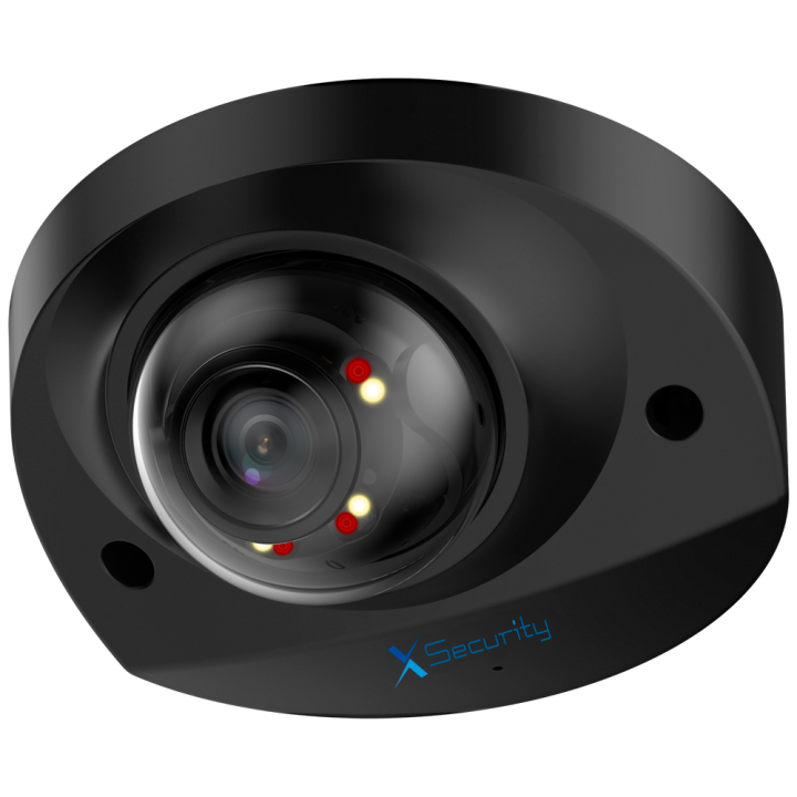X-SECURITY XS-IPD909A-4P-DL-WIZ-BLACK 4MP IP67 Dome PoE IP Camera with Wi-Fi, Built-in Mic, microSD up to 256GB