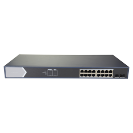 SAFIRE SF-SW1816POE-MGF-225 16-Port Gigabit Managed PoE+ Switch with 2 SFP Uplinks