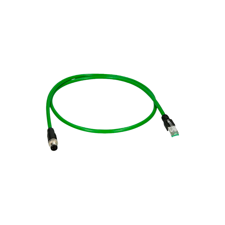 MARCA BLANCA CON-M12-RJ45 Connecteur RJ45 Mâle pour Adaptateur M12 vers RJ45