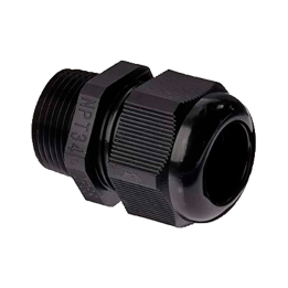 CABLE-GLAND-NPT3/4-BLACK MARCA BLANCA Cable Gland NPT 3/4" Black