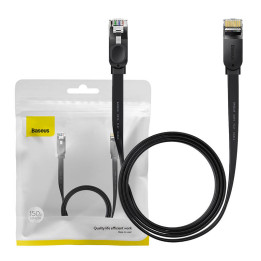 Baseus WKJS000001 Kabel sieciowy Ethernet RJ45, 1 Gb/s, 1,5 m, czarny