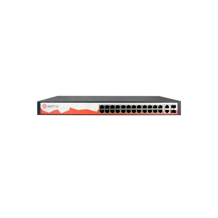 SAFIRE SW2824POE-250W Managed PoE Switch