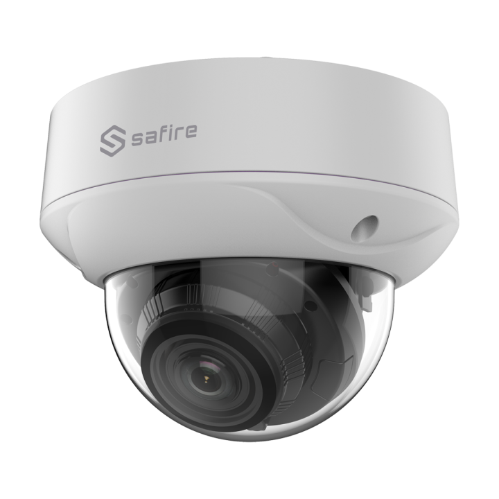 SAFIRE SF-D832Z-8P Caméra IP dôme extérieure 8MP avec IP67, 60 m IR, Varifocal 2,7-13,5 mm, PoE