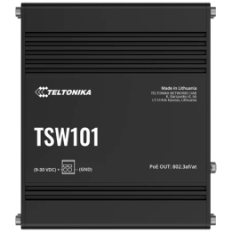 Teltonika TSW101000000 Automotive PoE+ Switch – 10/100 Mbit/s, nicht verwaltet, 12–24 V DC