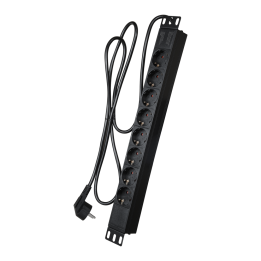 MARCA BLANCA PDU-8P1U 19" 1U 8-Outlet Power Distribution Unit with USB